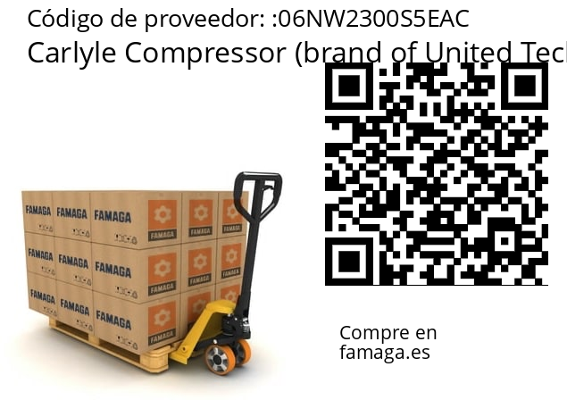   Carlyle Compressor (brand of United Technologies Corporation) 06NW2300S5EAC