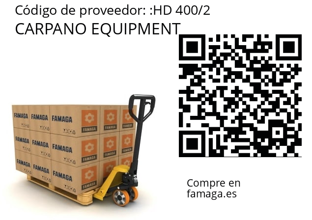   CARPANO EQUIPMENT HD 400/2
