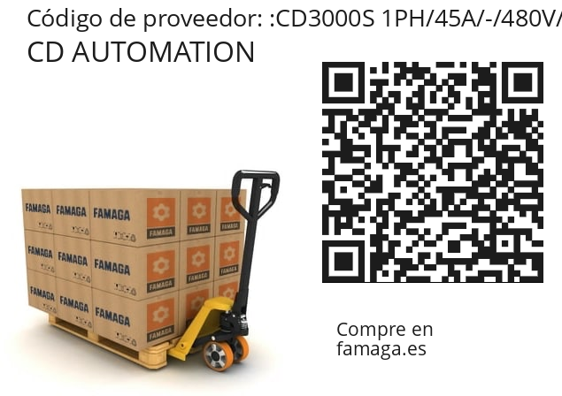   CD AUTOMATION CD3000S 1PH/45A/-/480V/12:24V /SSR/ZC/NF/HB/EM