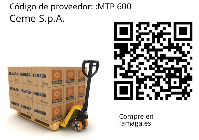   Ceme S.p.A. MTP 600