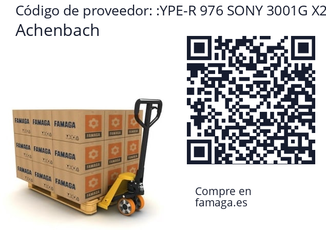   Achenbach YPE-R 976 SONY 3001G X2D REF. CBL 182020 EK0  12621