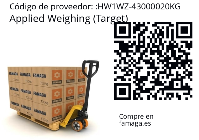   Applied Weighing (Target) HW1WZ-43000020KG
