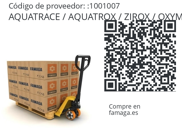   AQUATRACE / AQUATROX / ZIROX / OXYMASTER / OxyTrans (brand of DKS Engineering) 1001007