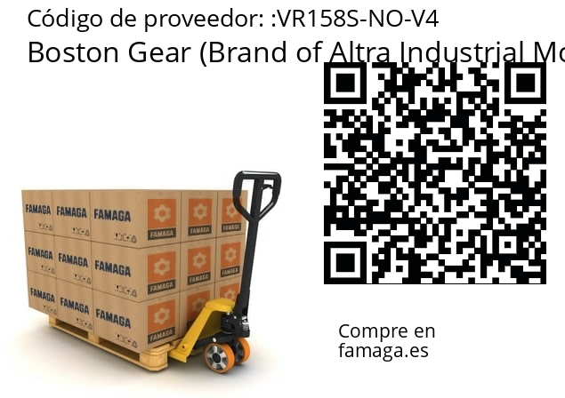   Boston Gear (Brand of Altra Industrial Motion) VR158S-NO-V4