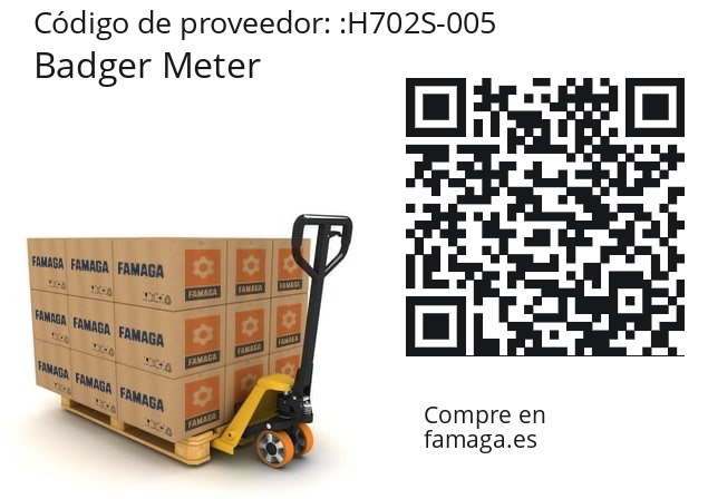   Badger Meter H702S-005