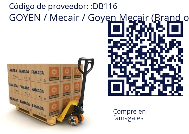   GOYEN / Mecair / Goyen Mecair (Brand of Pentair) DB116