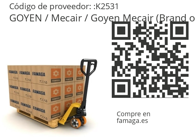  GOYEN / Mecair / Goyen Mecair (Brand of Pentair) K2531