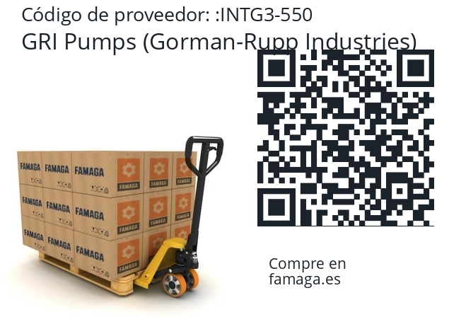   GRI Pumps (Gorman-Rupp Industries) INTG3-550