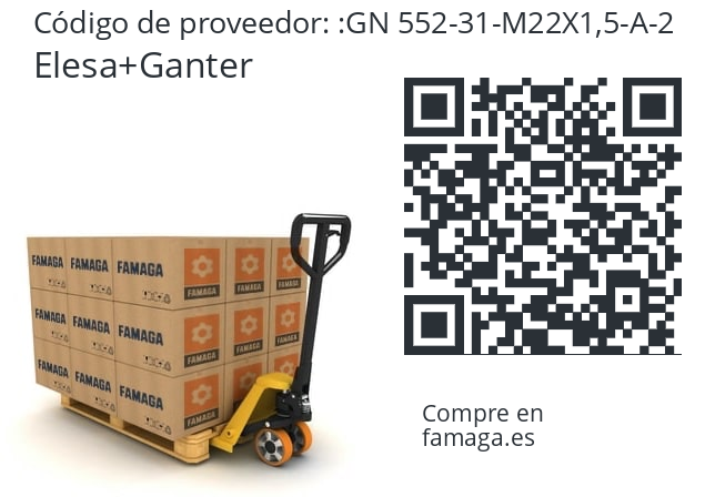   Elesa+Ganter GN 552-31-M22X1,5-A-2