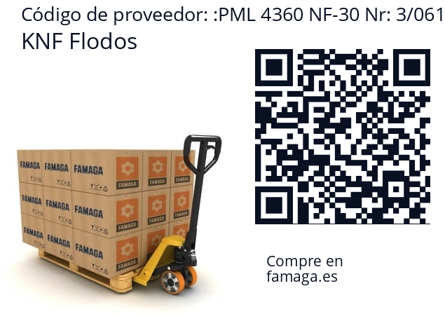   KNF Flodos PML 4360 NF-30 Nr: 3/0612 2312370