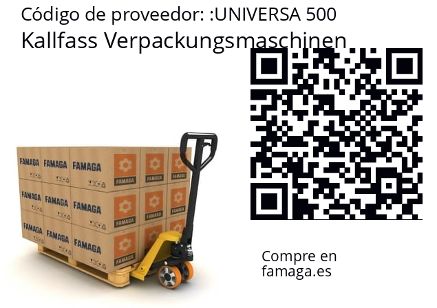   Kallfass Verpackungsmaschinen UNIVERSA 500
