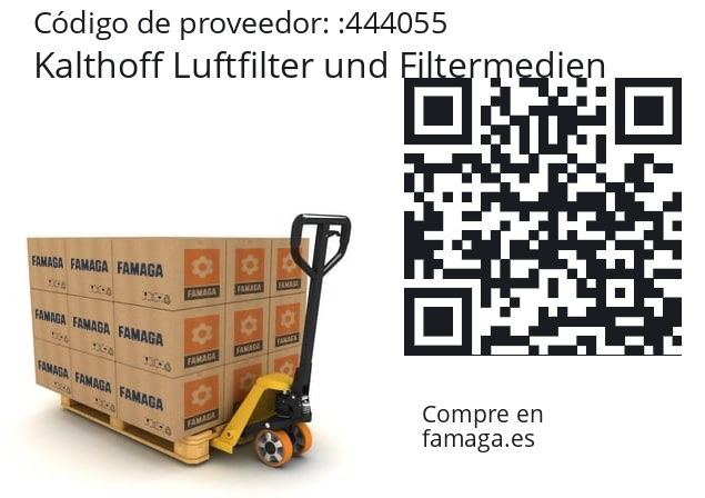   Kalthoff Luftfilter und Filtermedien 444055