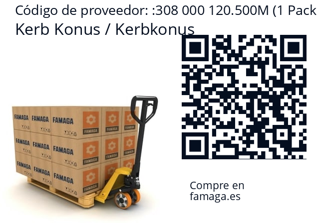   Kerb Konus / Kerbkonus 308 000 120.500M (1 Pack = 4 Pcs.)