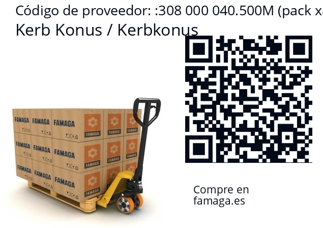   Kerb Konus / Kerbkonus 308 000 040.500M (pack x8)