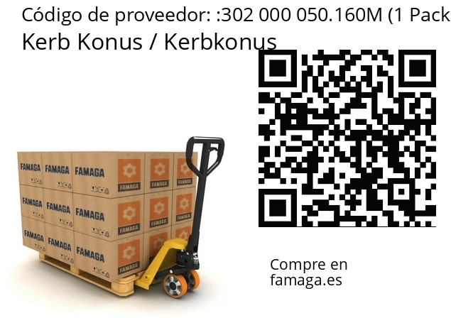   Kerb Konus / Kerbkonus 302 000 050.160M (1 Pack = 20 Pcs.)