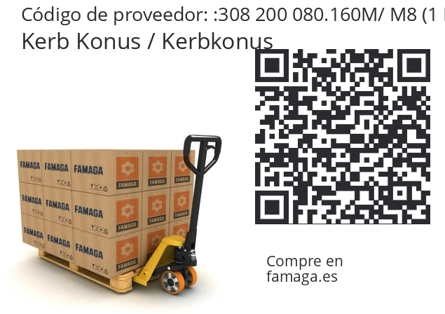   Kerb Konus / Kerbkonus 308 200 080.160M/ M8 (1 Pack = 10 Pcs.)