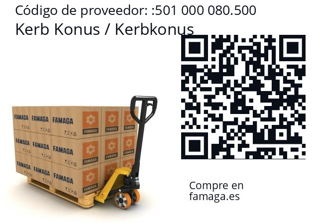   Kerb Konus / Kerbkonus 501 000 080.500