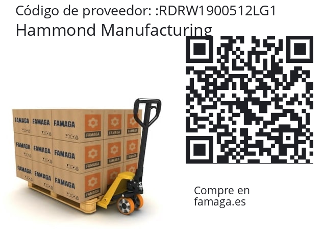   Hammond Manufacturing RDRW1900512LG1