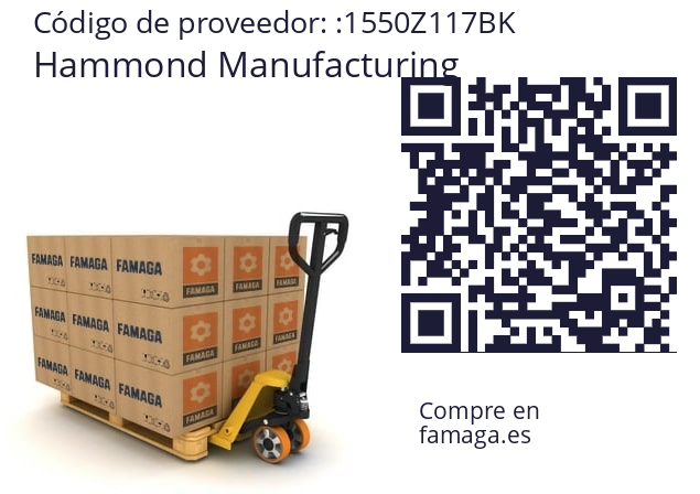   Hammond Manufacturing 1550Z117BK