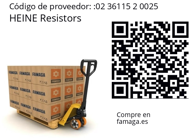  HEINE Resistors 02 36115 2 0025