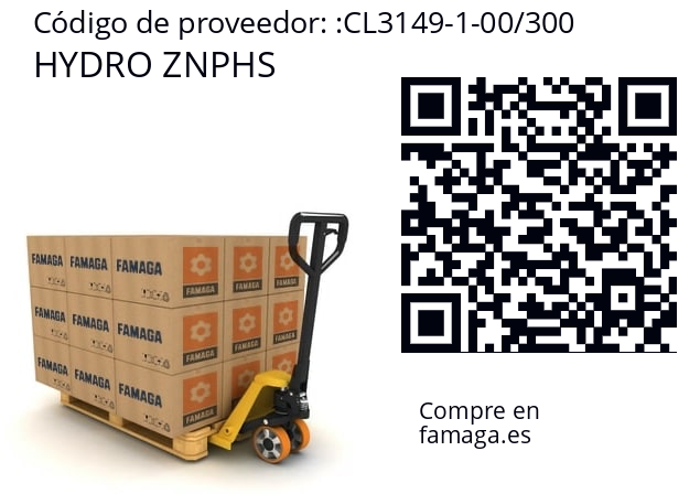  HYDRO ZNPHS CL3149-1-00/300