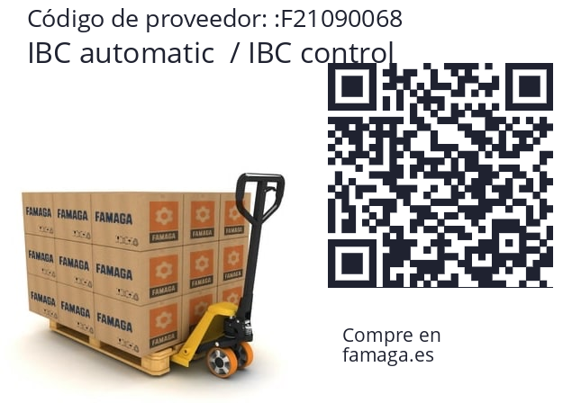   IBC automatic  / IBC control F21090068