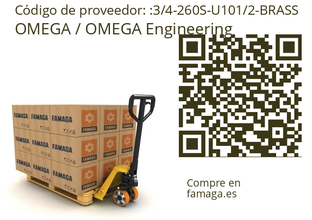   OMEGA / OMEGA Engineering 3/4-260S-U101/2-BRASS