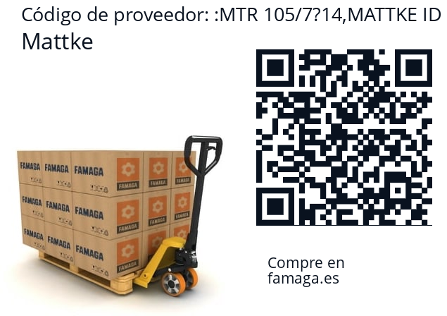   Mattke MTR 105/7?14,MATTKE ID RMTR105/07V02.1