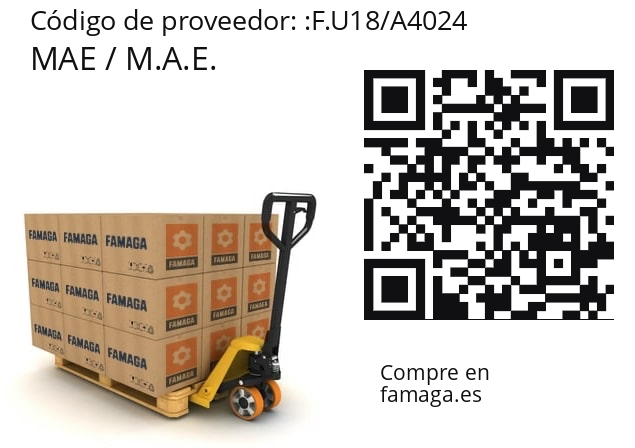   MAE / M.A.E. F.U18/A4024