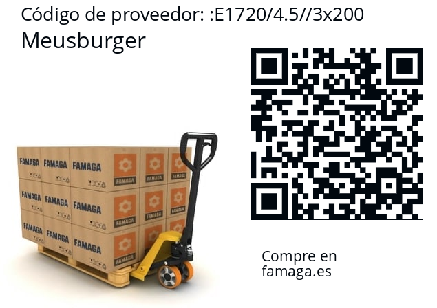   Meusburger E1720/4.5//3x200