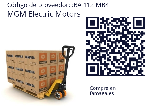   MGM Electric Motors BA 112 MB4