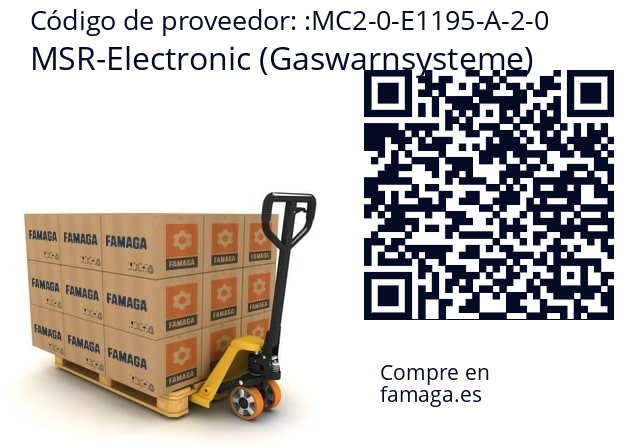   MSR-Electronic (Gaswarnsysteme) MC2-0-E1195-A-2-0