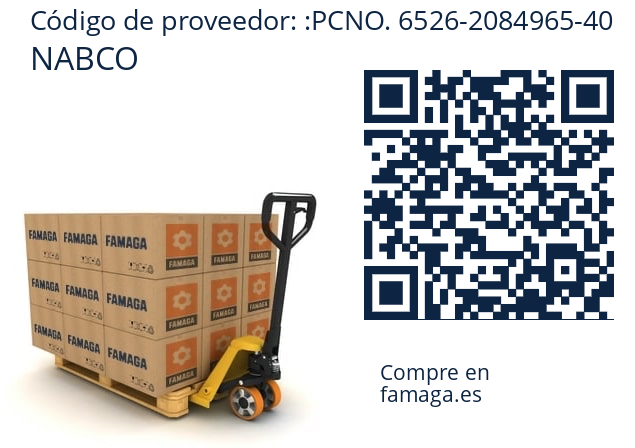   NABCO PCNO. 6526-2084965-40