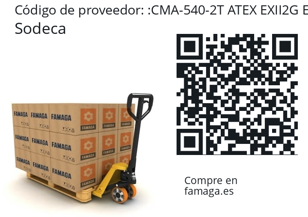   Sodeca CMA-540-2T ATEX EXII2G Eexd/PTC
