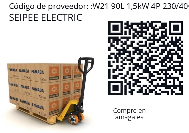   SEIPEE ELECTRIC W21 90L 1,5kW 4P 230/400-50 B3 - IE3 WG