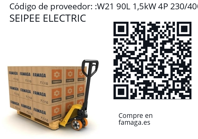   SEIPEE ELECTRIC W21 90L 1,5kW 4P 230/400-50 B5 - IE3 WG