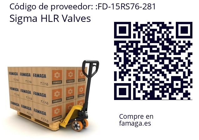   Sigma HLR Valves FD-15RS76-281