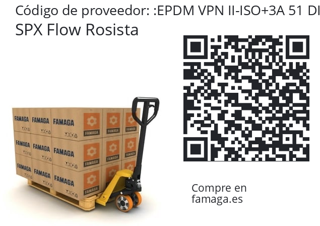   SPX Flow Rosista EPDM VPN II-ISO+3A 51 DIA+DN 50
