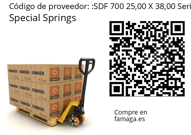   Special Springs SDF 700 25,00 X 38,00 Serie R