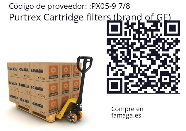  Purtrex Cartridge filters (brand of GE) PX05-9 7/8