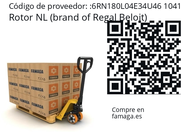   Rotor NL (brand of Regal Beloit) 6RN180L04E34U46 1041