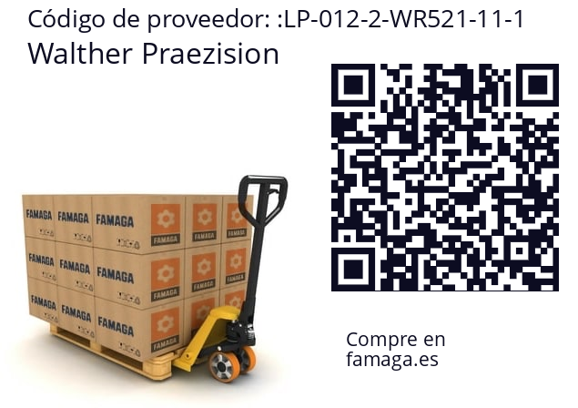  33153 Walther Praezision LP-012-2-WR521-11-1