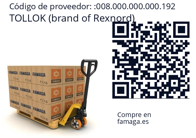   TOLLOK (brand of Rexnord) 008.000.000.000.192